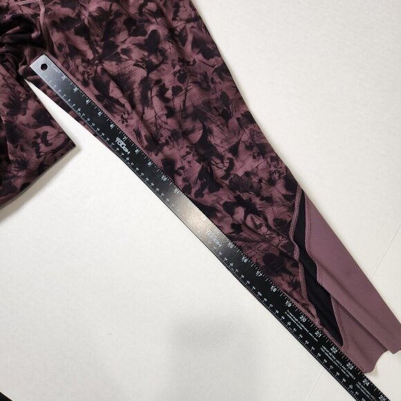 Lululemon Wunder Under Crop II Size 10 Roll Down Scallop Mini Dusk Floral W6AZNS - Picture 11 of 11